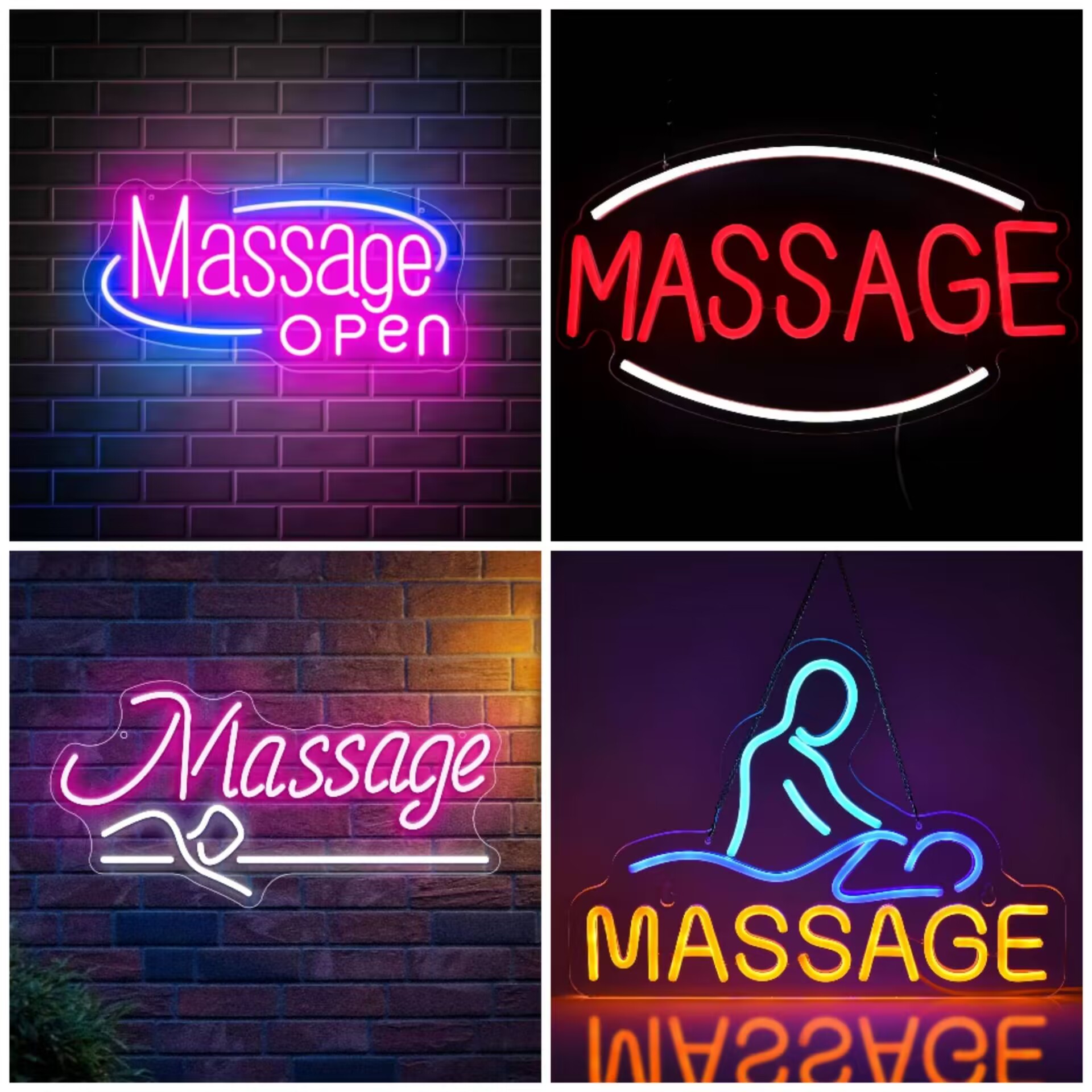 Massage Spa Open LED Neon Sign - Spa And Wellness Hotel review and price
