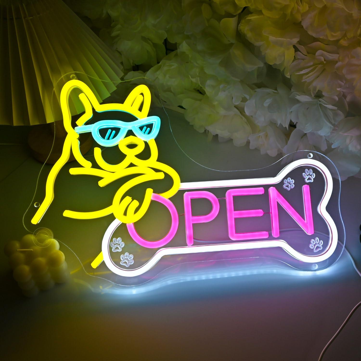 Pet Shop Open Neon Sign USB Di - Spa & Wellness Dr Roy Sothers review and price